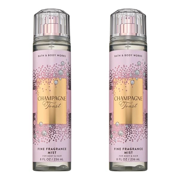 Bath & Body Works Champagne Toast Fine Fragrance Mist, Body Spray & Perfume for Women, Long-Lasting Personal Fragrance,
