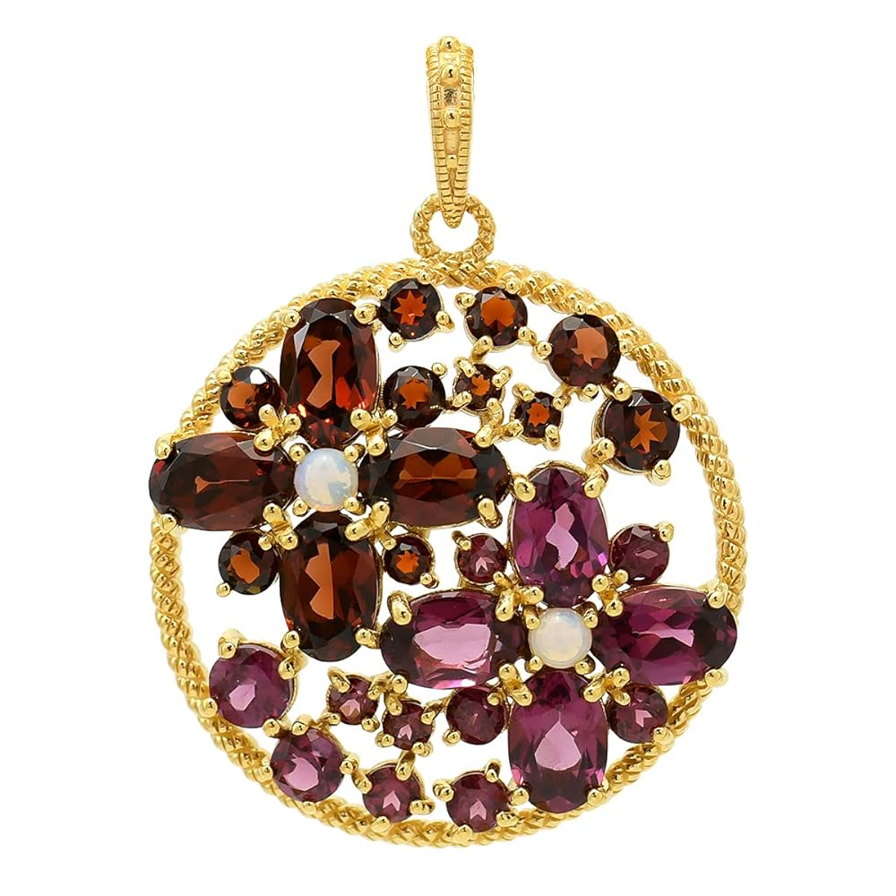 碌山 ROKUZAN ロクザン シルバー925 ガーネット＆オパールネックレス