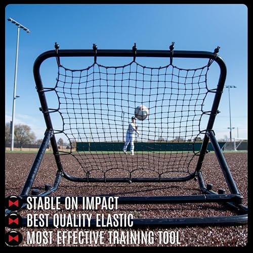 Miniatura 8 de Web Flex Spider Series Rebounder 3 x 3 pies y red de calcetines de béisbol y sóftbol de 7 x 7 pies  Red de paso trasero ajustable + red de golpeo