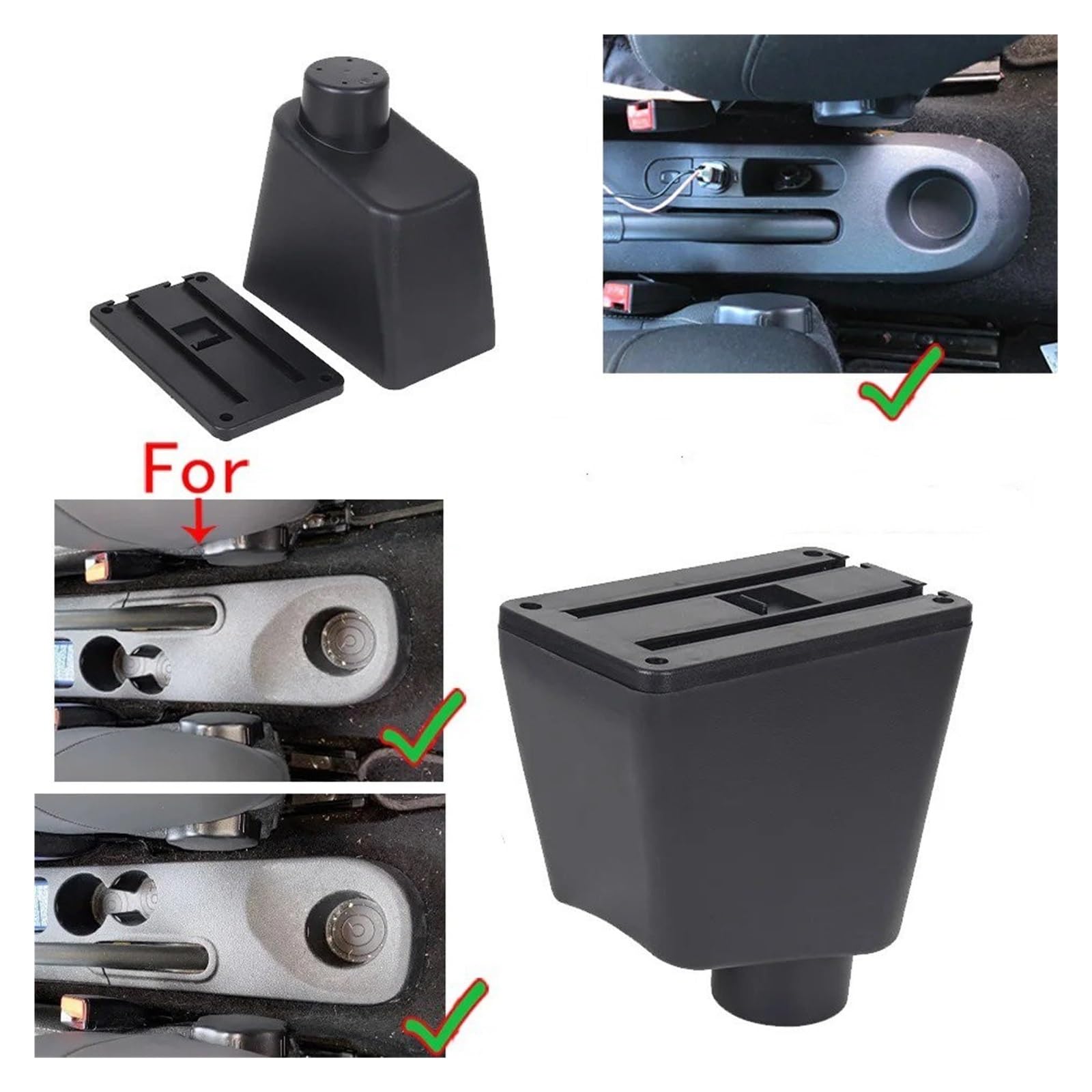 Per Clio 4 Per Captur Per 3 III IV Parti Stoccaggio Scatola Bracciolo Auto