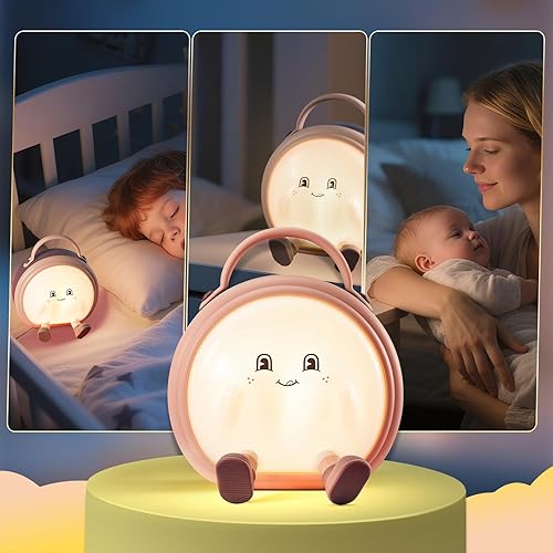 Miniatura 4 de Luz nocturna para niños, lámpara de mesa y mesita de noche inalámbrica táctil portátil para guardería, lactancia materna, dormitorio, 3 niveles de