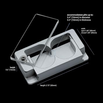 Double Blade Pill Splitter, Opposing Force Guides the Fracture Point for Cleaner Splits