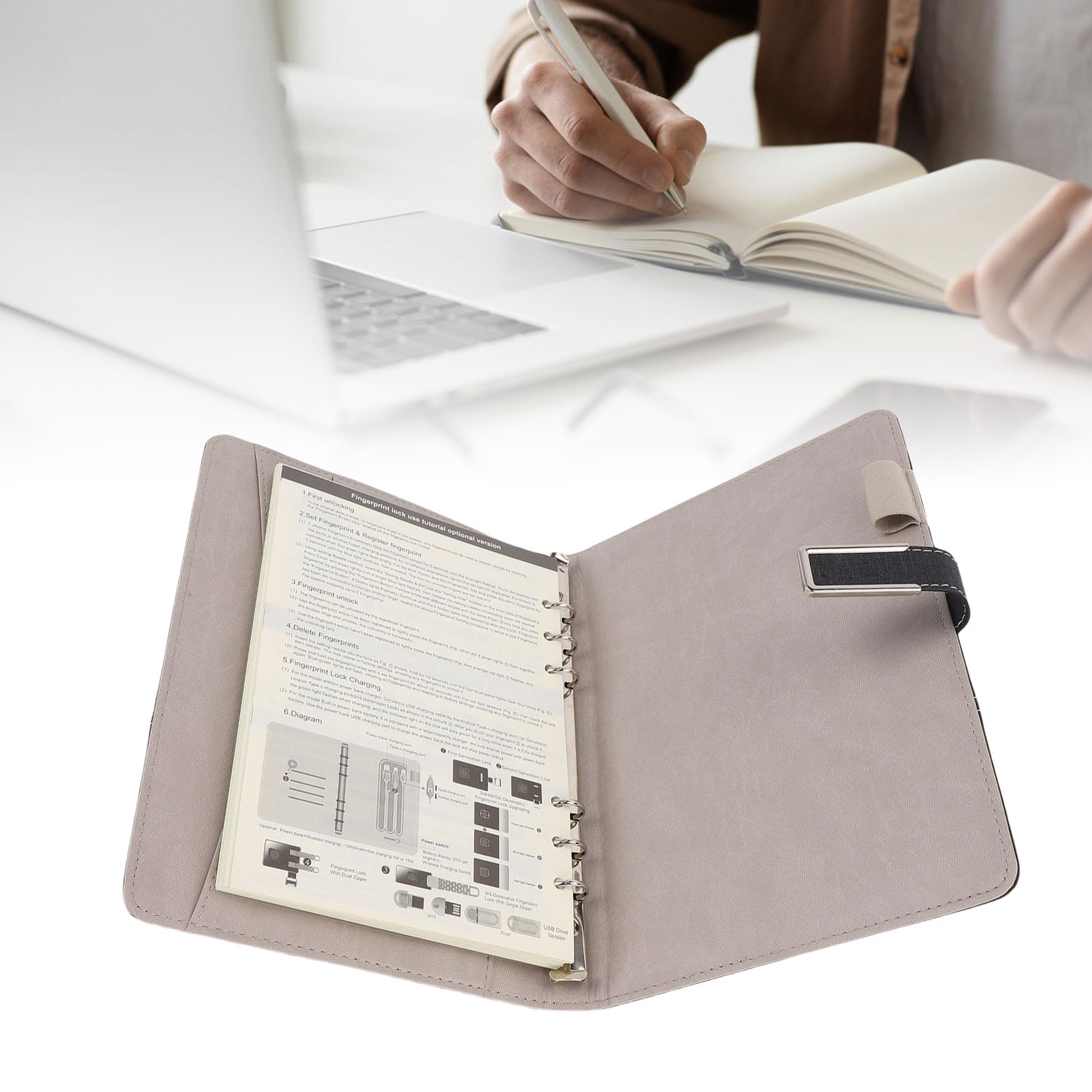 Jeffergarden Taccuino Digitale con Penna Sincronizzazione in Tempo Reale Digitalizzazione Converti in Taccuino Intelligente per Appunti su Carta Scrittura Intelligente