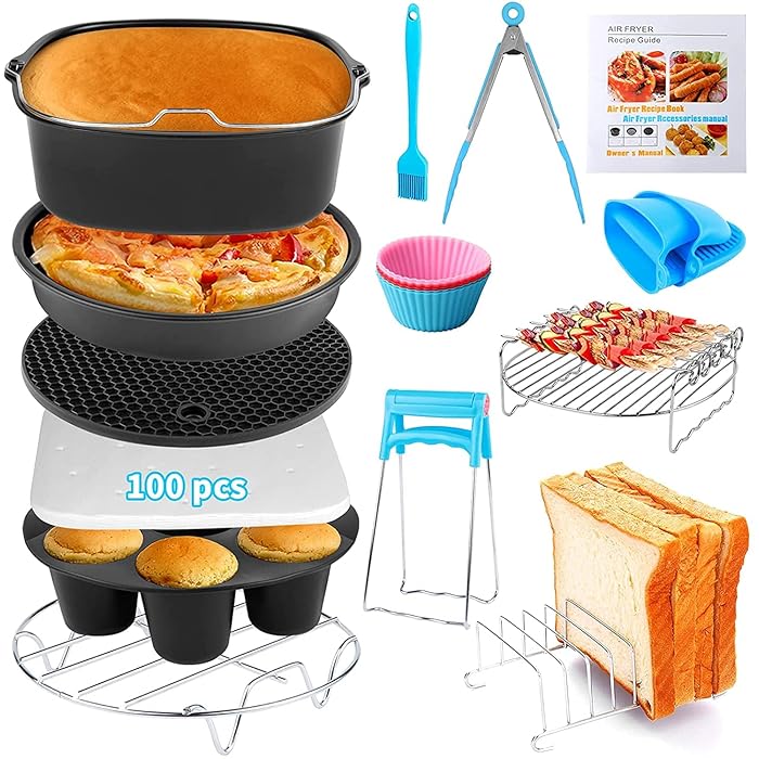 Air Fryer Kuchenform Quadratisch - 20,3cm Backform Für Heißluftfritteuse