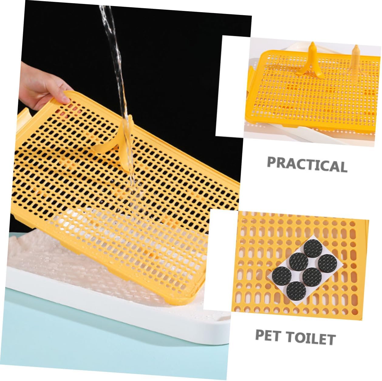 Mikikit Space Dog Litter Pee Tray Creative Design Dog Supply Easy to Clean for Puppy