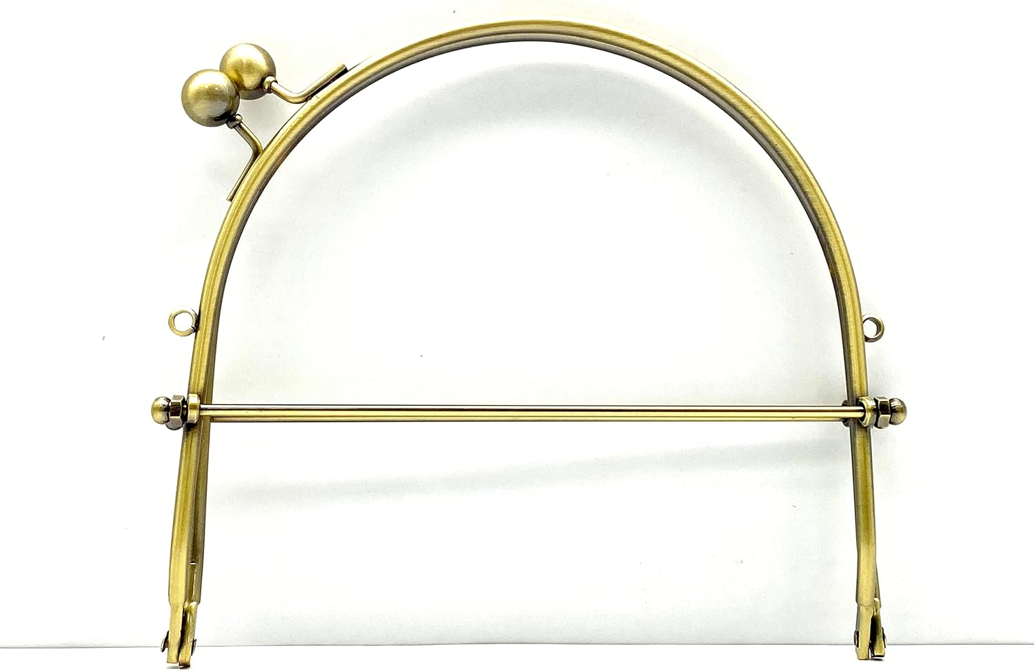3dancraftit Iron Wire Kiss Clasp Lock Purse Handle Pouch Bag Clutch Frame for Purse Bag Making 6 1/8" x 5 3/4" / 15.5cm x 14.5cm Anti Bronze Y14