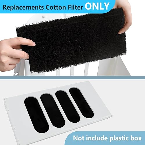 Miniatura 4 de CATLINK - Filtros de carbón activado de la caja de arena para gatos, solo para Scooper Luxury ProLuxury Pro-XYoungYoung Pro-X (6 almohadillas)