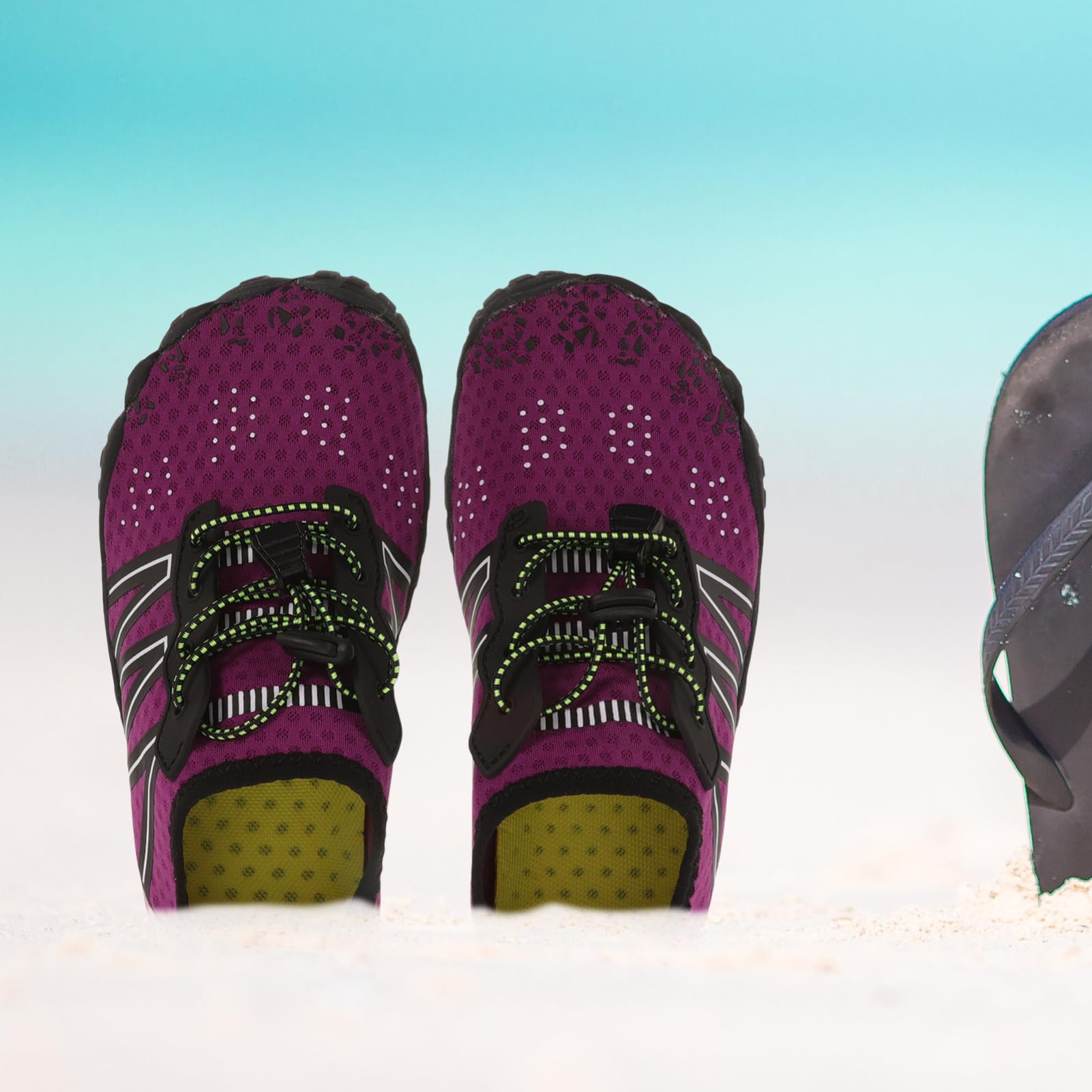 Wasserschuh für Damen und Herren Schnelltrocknend und Langlebig für Schwimmen Tauchen und Wandern Leicht und Pflegeleicht als Pool oder Strandschuh Geeignet