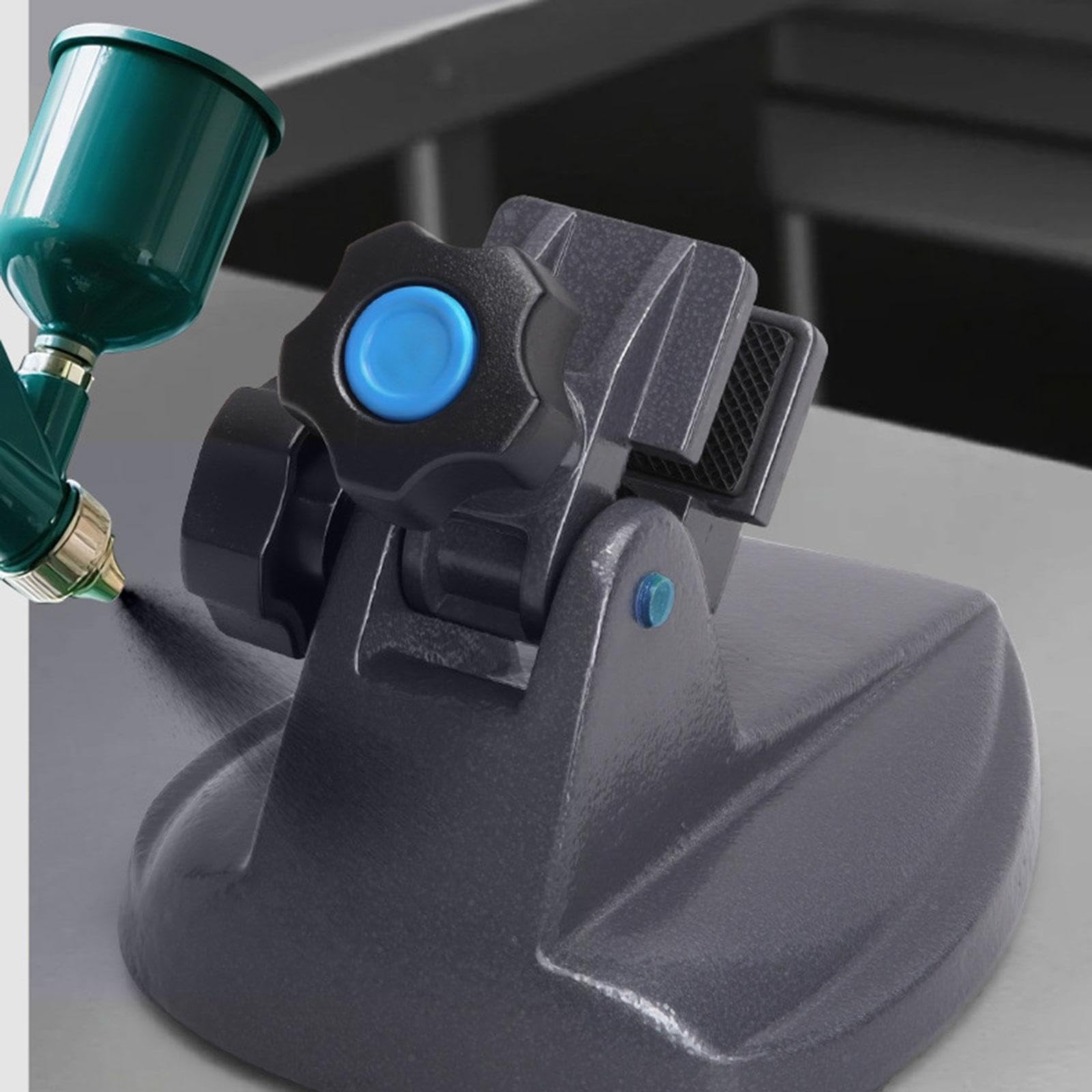 Supporto Regolabile in Ghisa Antiscivolo Base Stabile Compatibile con Strumenti di Misurazione Adatto per Officina Meccanica Riparazione Pr, Lunghezza 16.2 Cm