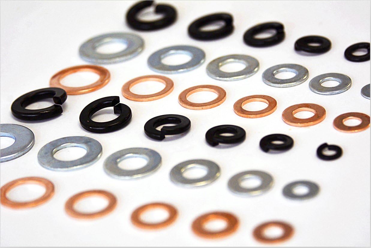 Swordfish 32180-275pc Copper, Flat and Lock Washer Assortment