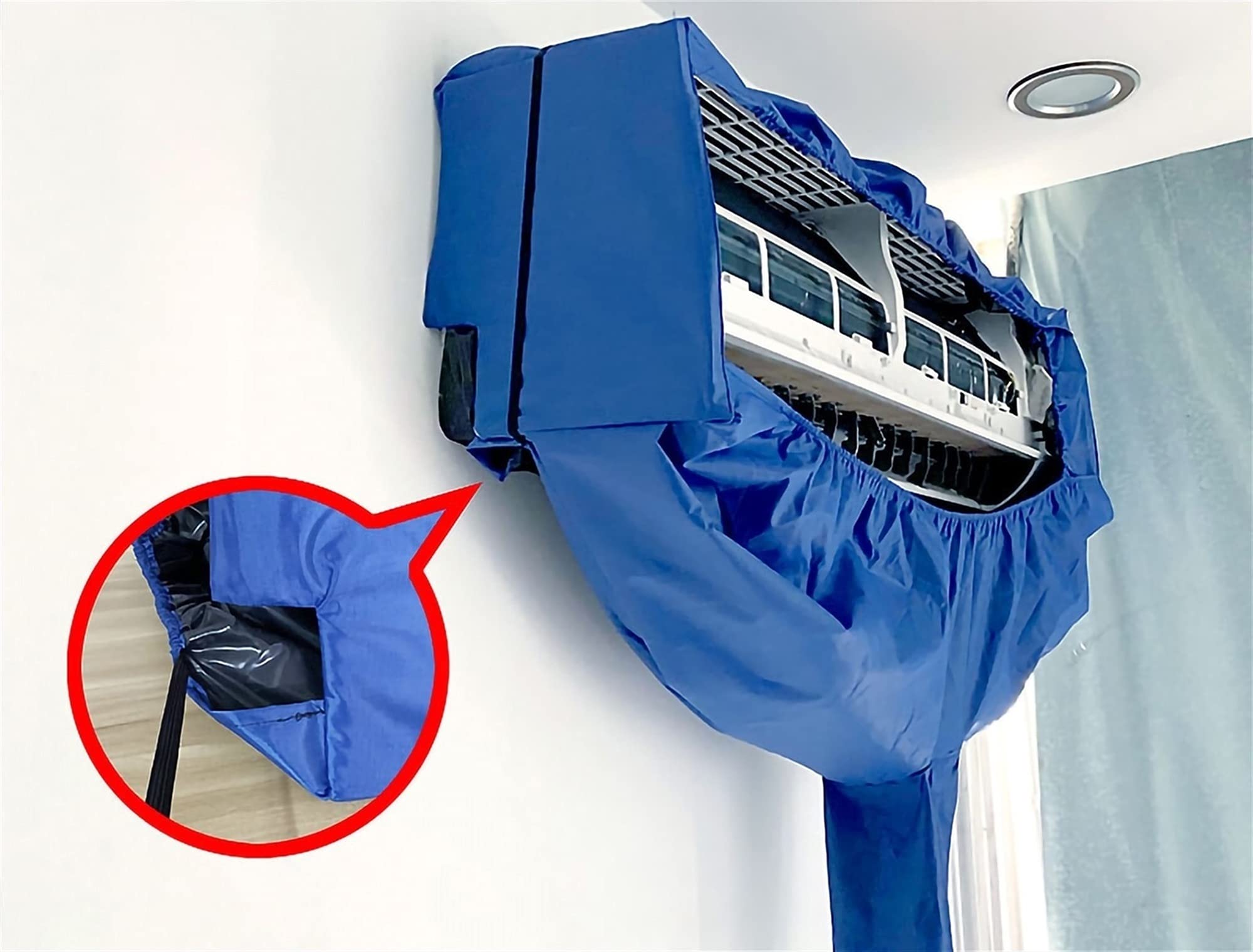 Funda de Limpieza para Aire Acondicionado Funda de Limpieza para Aire acondicionpara Limpieza de Aire Acondicionado, Bolsa de protección para Limpieza y Lavado a Prueba de Polvo, 12 Unidades