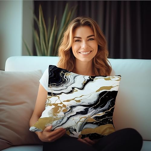 Miniatura 3 de Juego de 2 fundas de almohada de terciopelo suave sin brillo de 18 x 18 pulgadas, fundas de almohada decorativas personalizadas para sofá, sala de