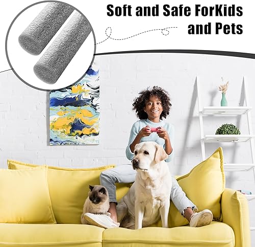 Miniatura 6 de LEIFIDE 10 fundas de sofá en dos tamaños, 15.7 pulgadas y 7.9 pulgadas más gruesas, elásticas, antideslizantes, se mantienen para sofá, agarres