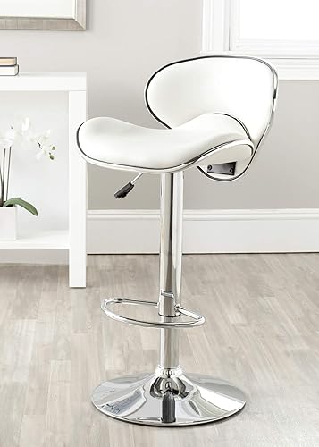 Miniatura 2 de Safavieh Home Collection Shambi - Taburete de bar giratorio ajustable de 24 a 30.1 pulgadas, color negro