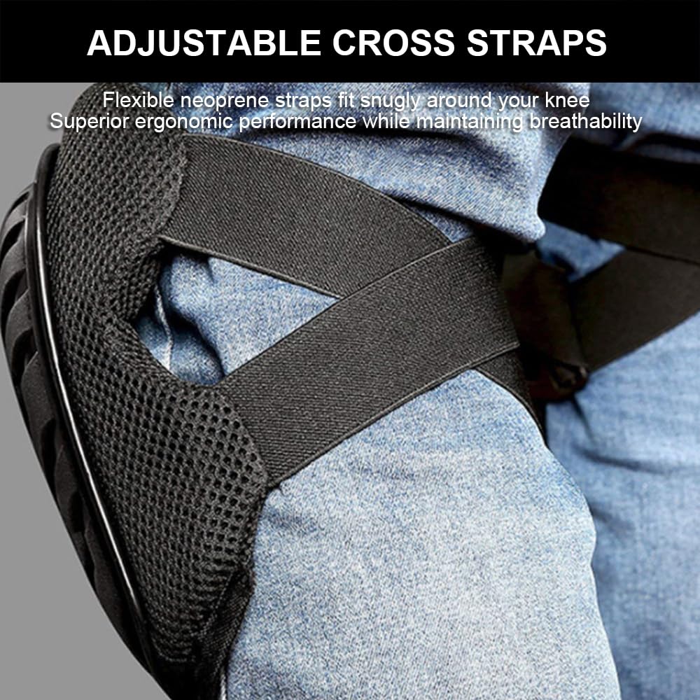 Work Knee Pads for Men Construction, Gardening Knee Pads for Work, Kneepads for Construction, Rodilleras de Trabajo Rodilleras Para Dolor de Rodillas (Yellow) - Image 4