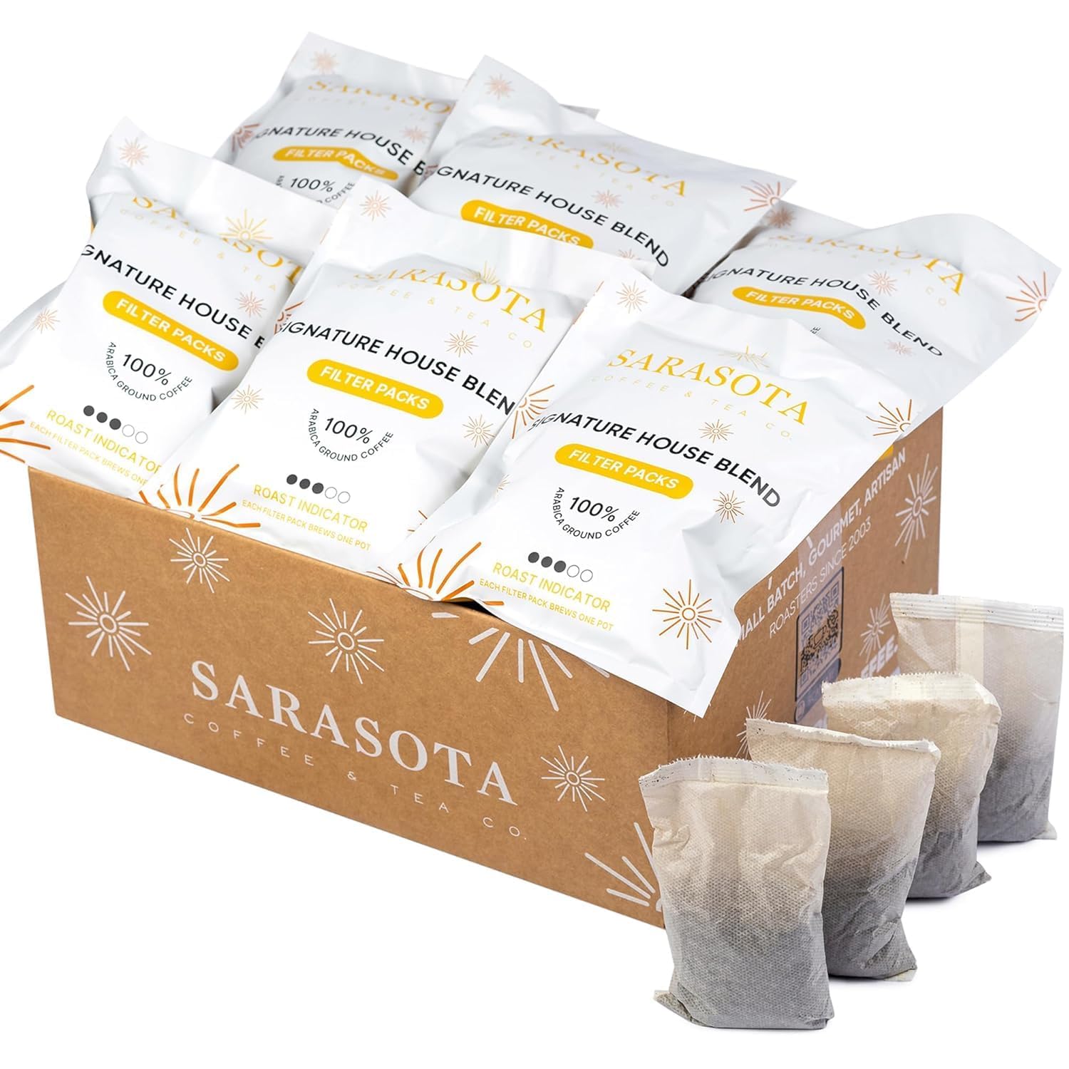 Amazon.com : Breakfast Blend Coffee Filter Packs, 2 oz, 40 Count, Medium  Roast, 3rd Party Tested Low Acid Mold Free Ground Coffee for 10-12 Cup Drip  Coffee Makers : Grocery & Gourmet Food