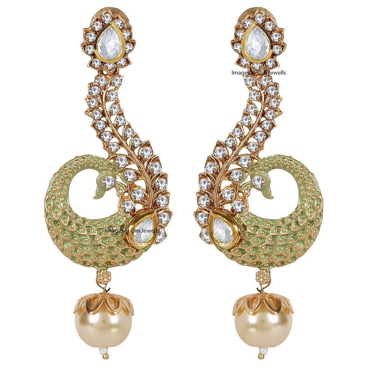 See full amazon price history chart for Om Jewells Bridal Jewellery Gold Plated Meenakari Dancing Peacock Earrings With 2 Colour Options Decorated With Crystal Elements For Girls And Women ER1000100GRN Om Jewells Bridal Jewellery Gold Plated Meenakari Dancing Peacock Earrings With 2 Colour Options Decorated With Crystal Elements For Girls And Women ER1000100GRN (B07PMXB9SL) Amazon Price History, Amazon Price Tracker