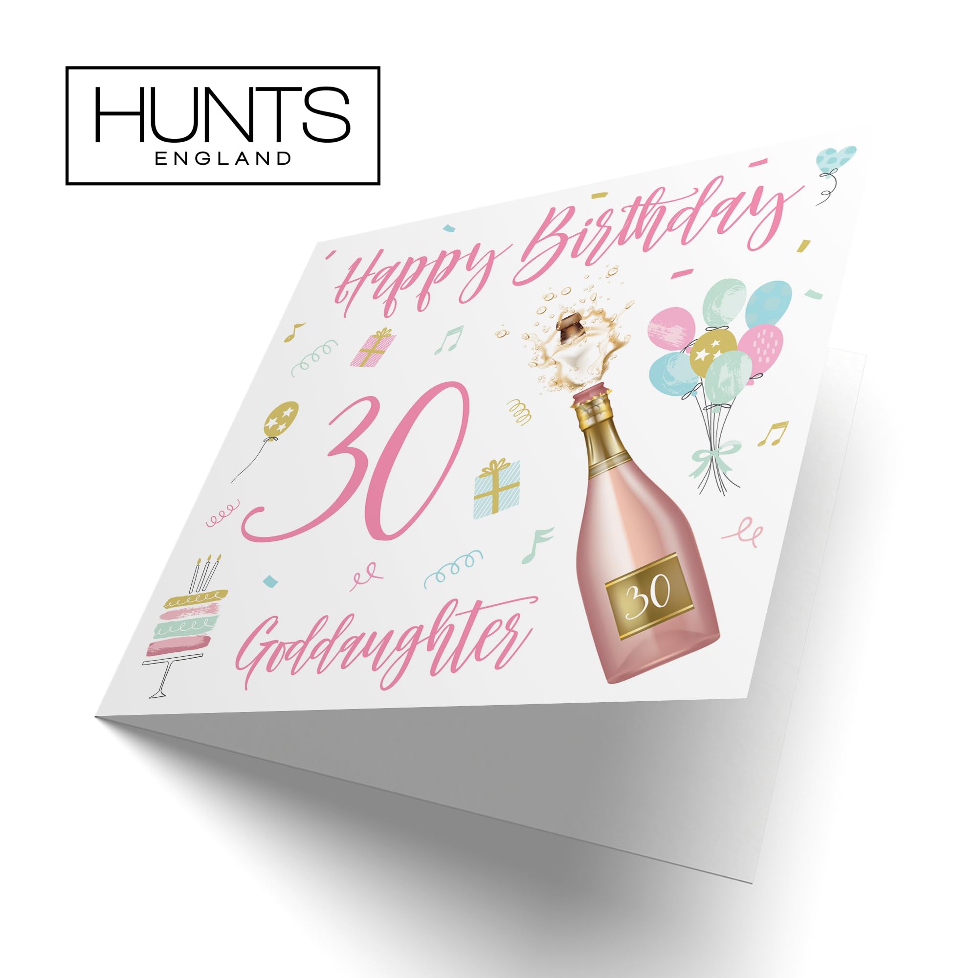 Hunts England Grande Carte D'anniversaire 16 Ans Pour Filleule – 16 & Fabulous – Happy Birthday Goddaughter – Collection Still Totally Fabulous – Large – 210 X 210 Mm