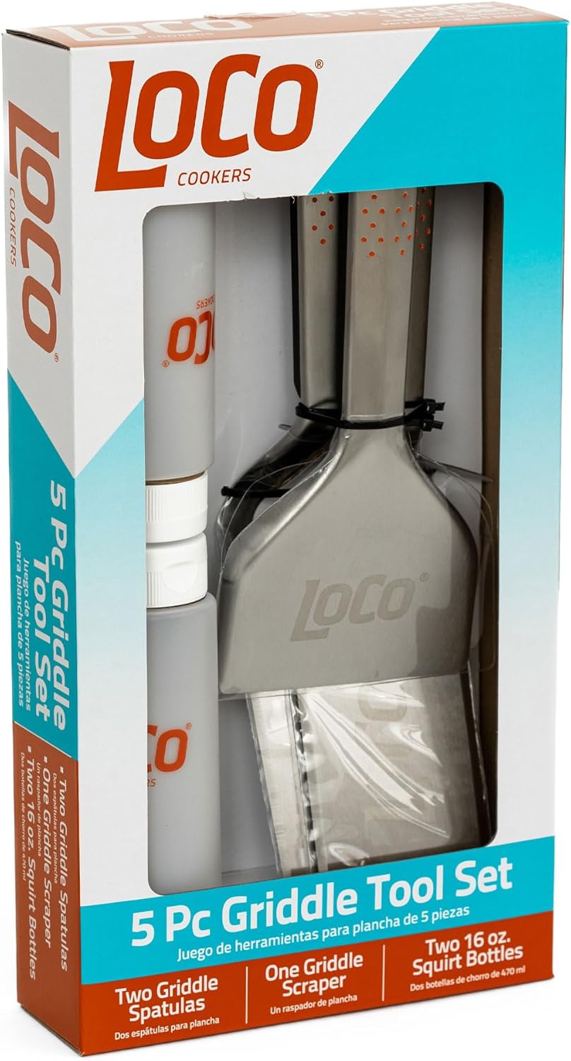 Loco Cookers 5 Piece Griddle Cooking Accessory Tool Kit