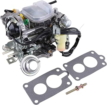 2 Barrel Carburetor 22R TOY-505 Compatible with for 1981-1987 To-yo-ta Pickup Carb 22R Engine 1987 First Six Months with Round Plug Connector Automatic Choke 2.4L 2366cc 35290/C4036