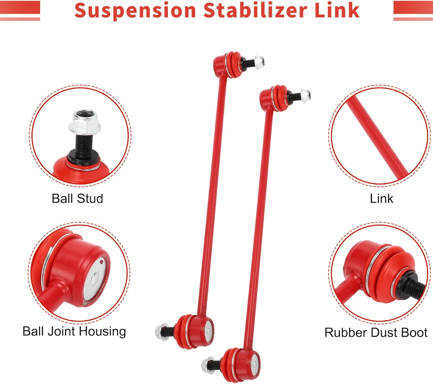 X AUTOHAUX 2 Pcs Front Sway Bar Links Stabilizer Link Kit for Honda Civic 2016-2017 for Honda Civic 2018-2019 Suspension Kit No.K750865