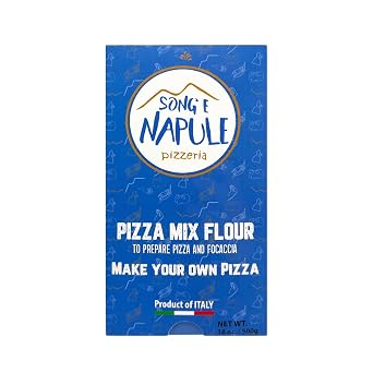 Song E Napule Pizza Mix Flour | To Prepare Pizza and Focaccia | Make Your Own | Product of Italy, 18 Ounce Box