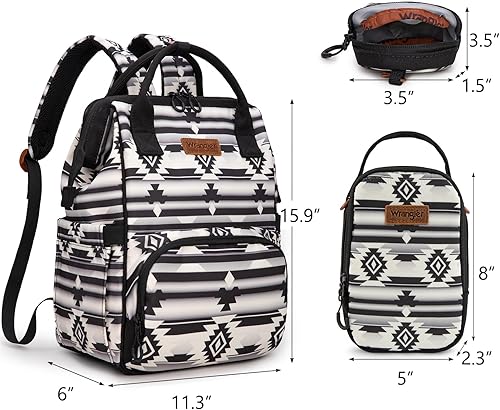 Miniatura 2 de Montana West Wrangler Callie - Mochila para pañales con funda para chupete, bolsa cruzada para botella y correas para cochecito de bebé, diseño