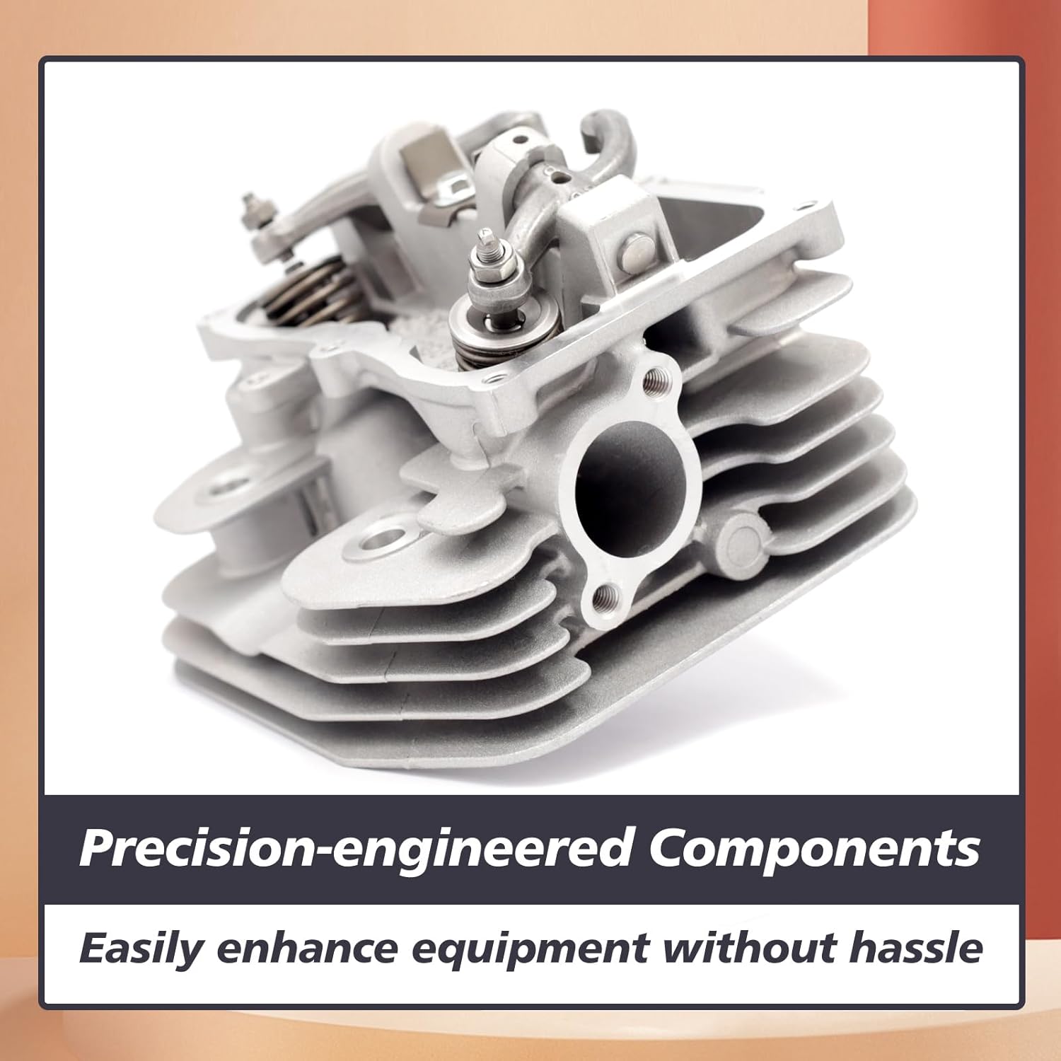 only for hemi Complete Cylinder Head Replacement for Predator 420cc Hemi Engines Model 60349 That Have 6 Bolt Valve Cover Includes Valves Springs Retainers Rockers Assembled