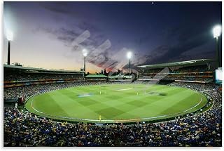 Stadium Poster Sydney Cricket Ground Stadium Poster Canvas for Bedroom Living Room Decor 12x08inch(30x20cm) Unframe-style