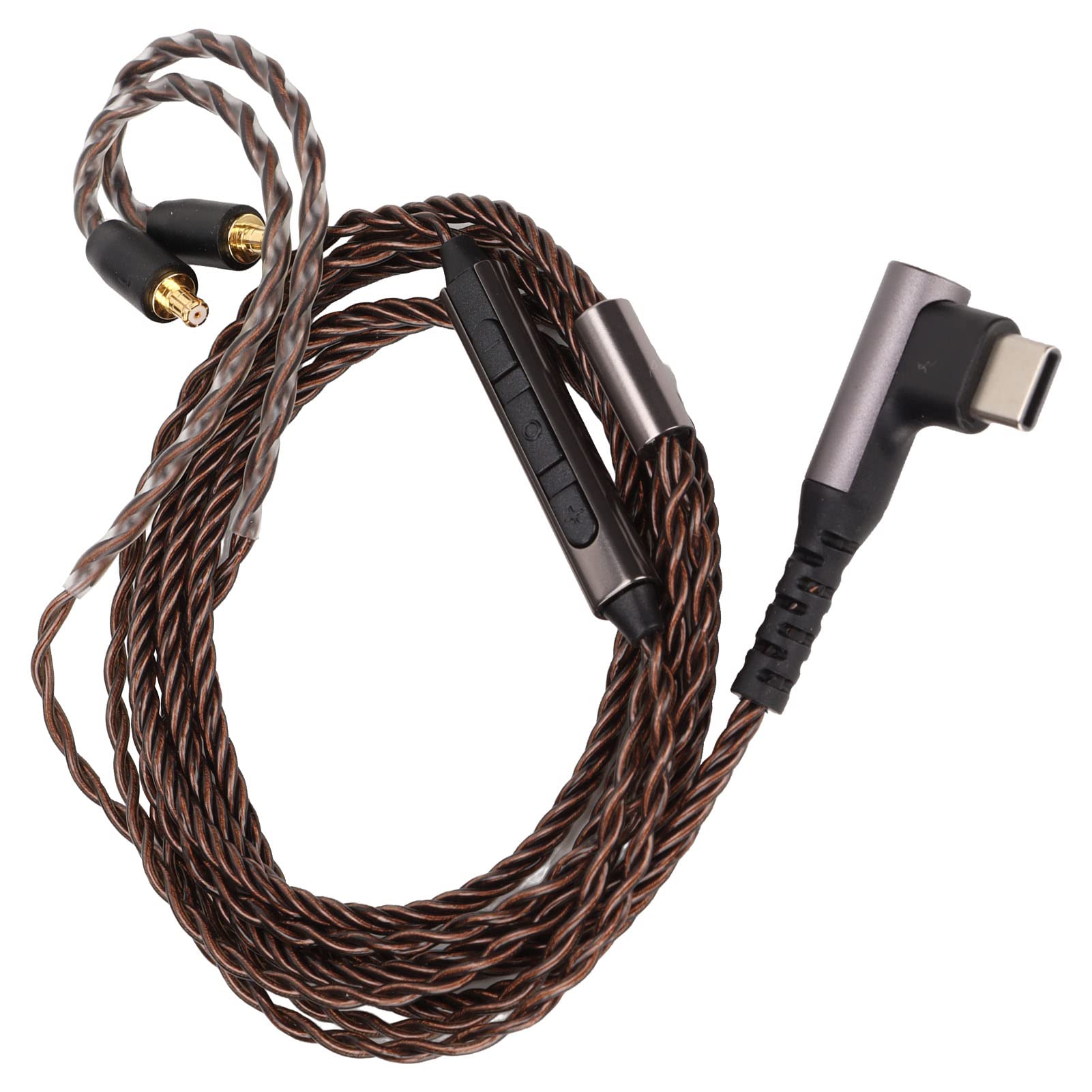 excluzo replace headphone wire, a2dc earphone upgrade cable low noise hifi ear hanging design wire control type c for ls300 for cks1100 for ath