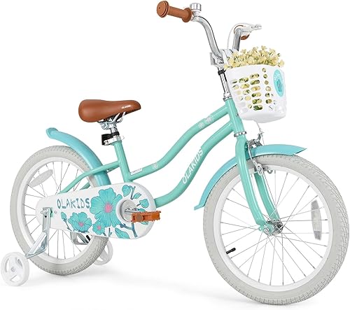 Miniatura 18 de Olakids Bicicleta para Niños, 12 14 16 18 Pulgadas Bicicleta para Niños Pequeños con Ruedas de Entrenamiento Cesta Campana de Seguridad Asiento