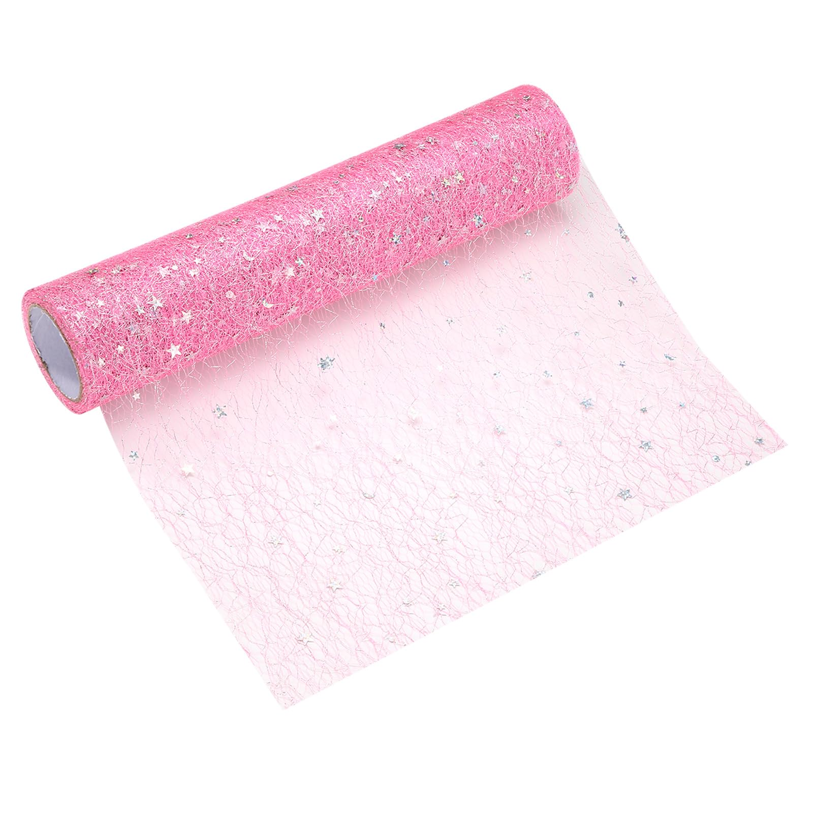 Camino de mesa rosa brillante de 11 pulgadas, decoración ideal para fiesta de quince años