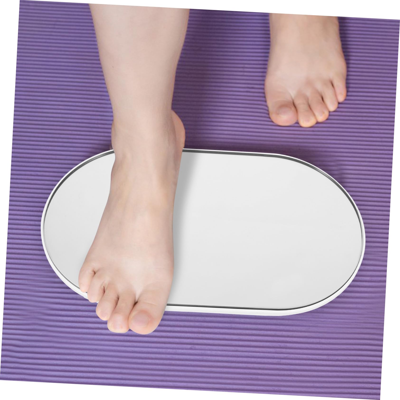 Bilancia Digitale Portatile per Pesapersone Display Digitale Facile da Leggere e Vetro Temperato, per Salute e Fitness, Design Nero Semplice e Stile Elegante