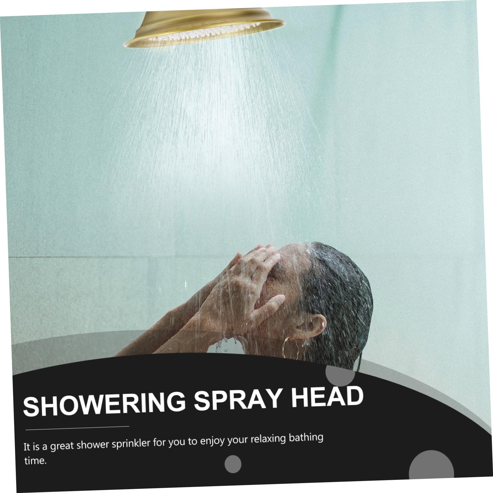 Acero Inoxidable Cabezal de Ducha de Techo Marrón para Baño
