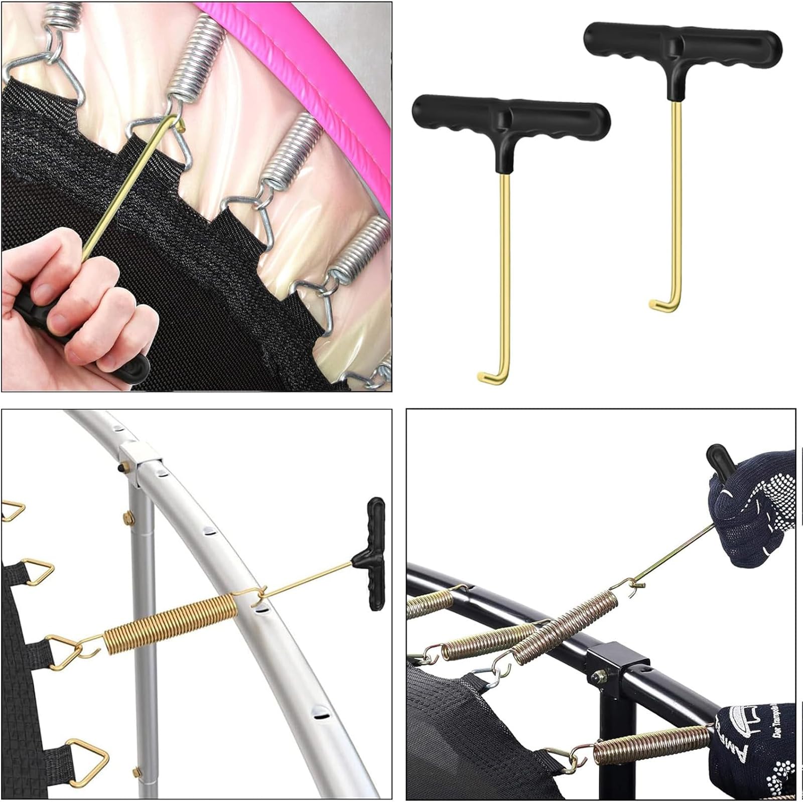 VTYTZZ Federhaken Set 2 Stück - Auspuff Federzieher Für Motorrad & Fahrrad