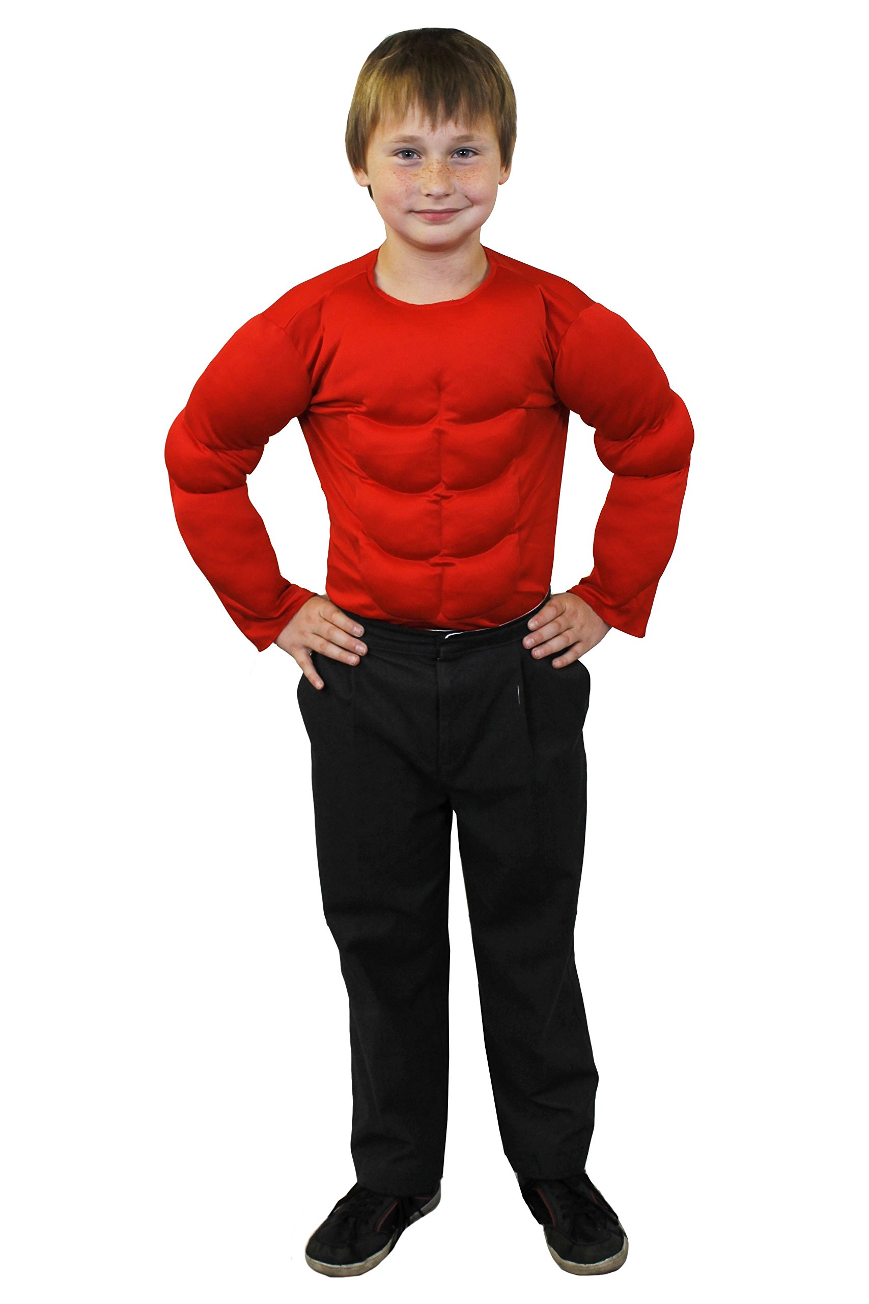 Camicia IMBOTTITA Finto Muscoloso Per Bambini - Costume