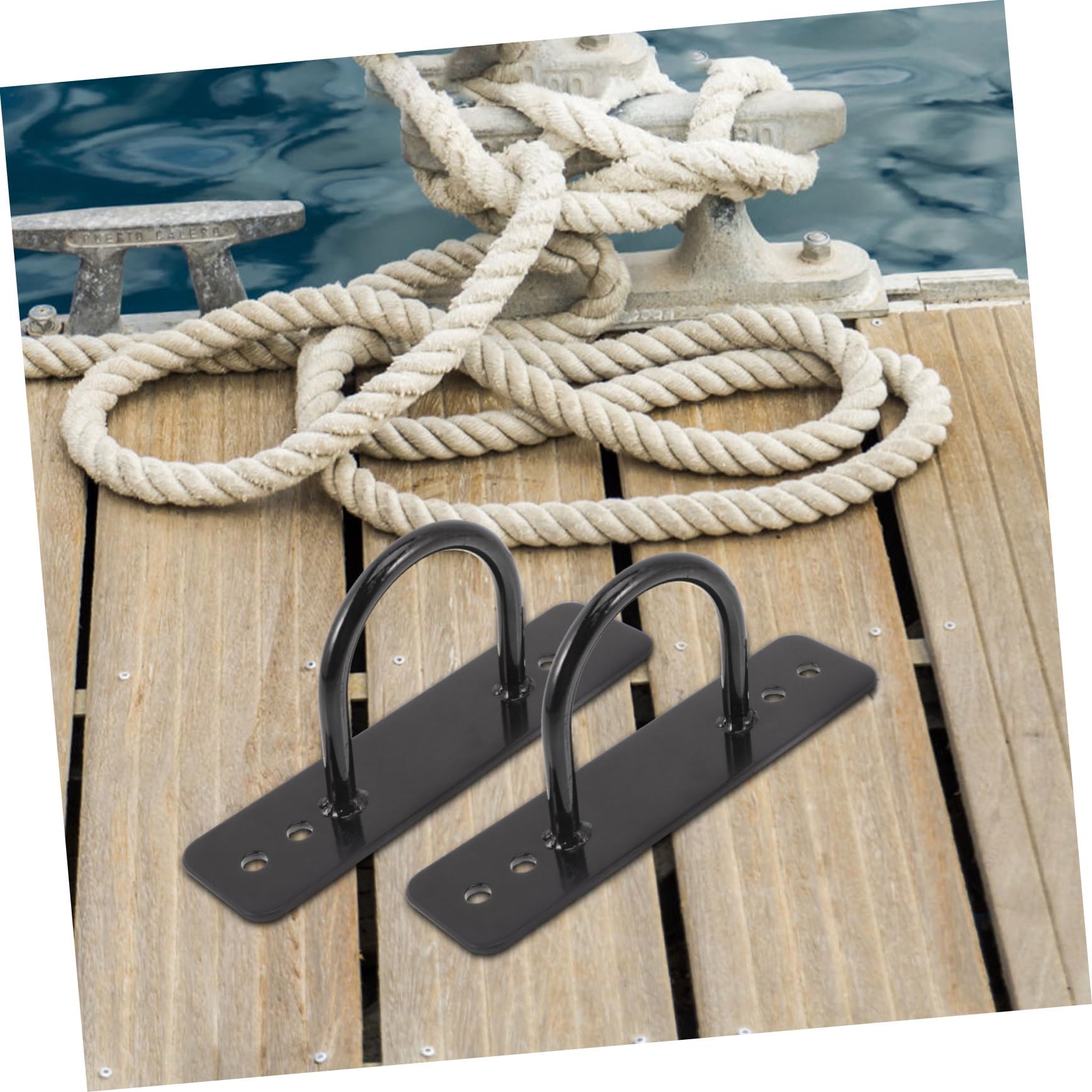 2 Stück Battle Rope Wandanker Stabile Gymnastikseil Befestigung für Indoor Outdoor Sicheres Langlebiges Seilanker Zubehör für Yoga und Fitnesstraining