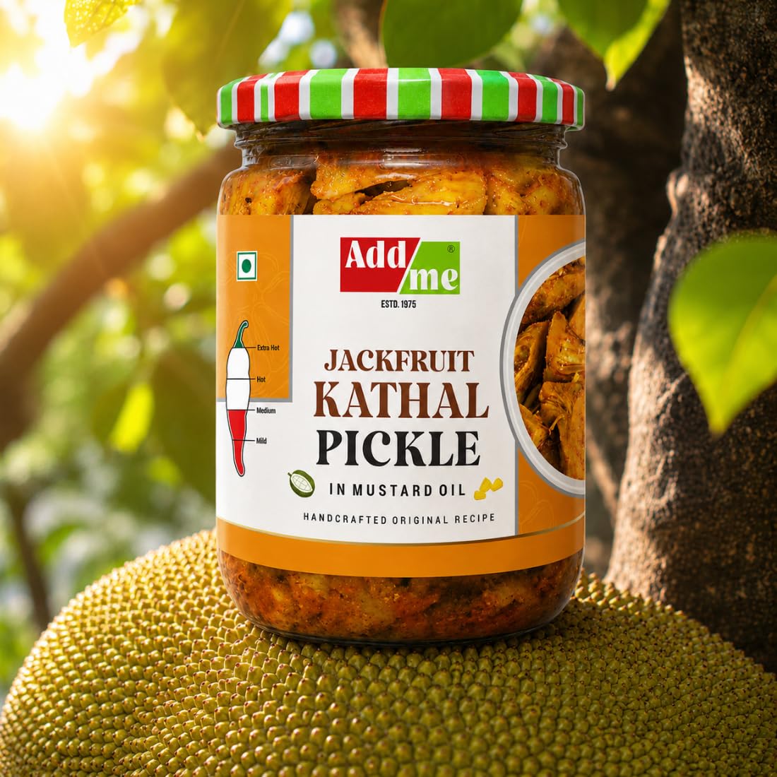 Add me Kathal Ka Achar 500 g hausgemachte Jackfrucht-Gurke 500 g Glas
