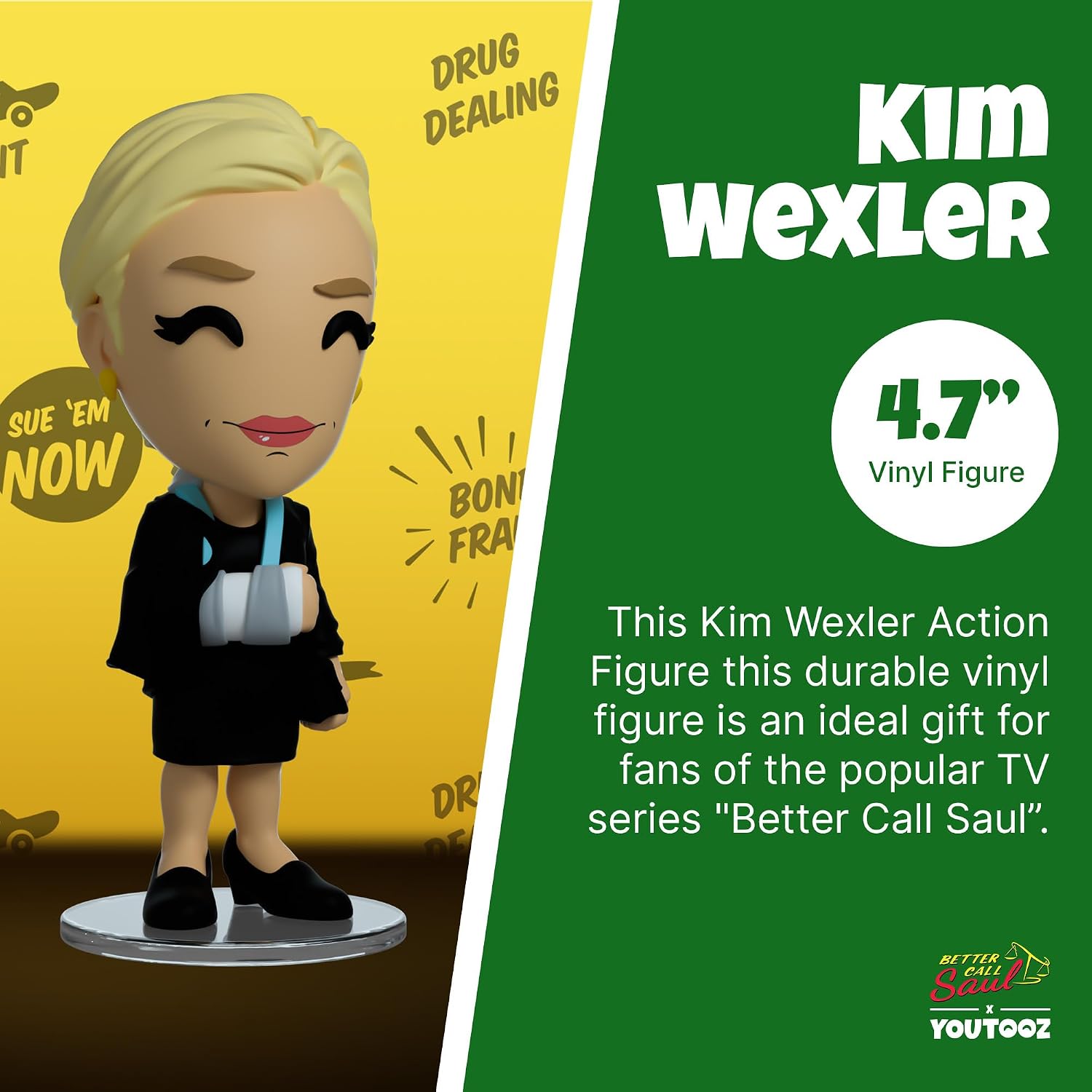 You Tooz Youtooz Kim Wexler Better Call Saul, 4.7'' Saul Vinyl Figure, Collectible from by Collection, Gold,yellow