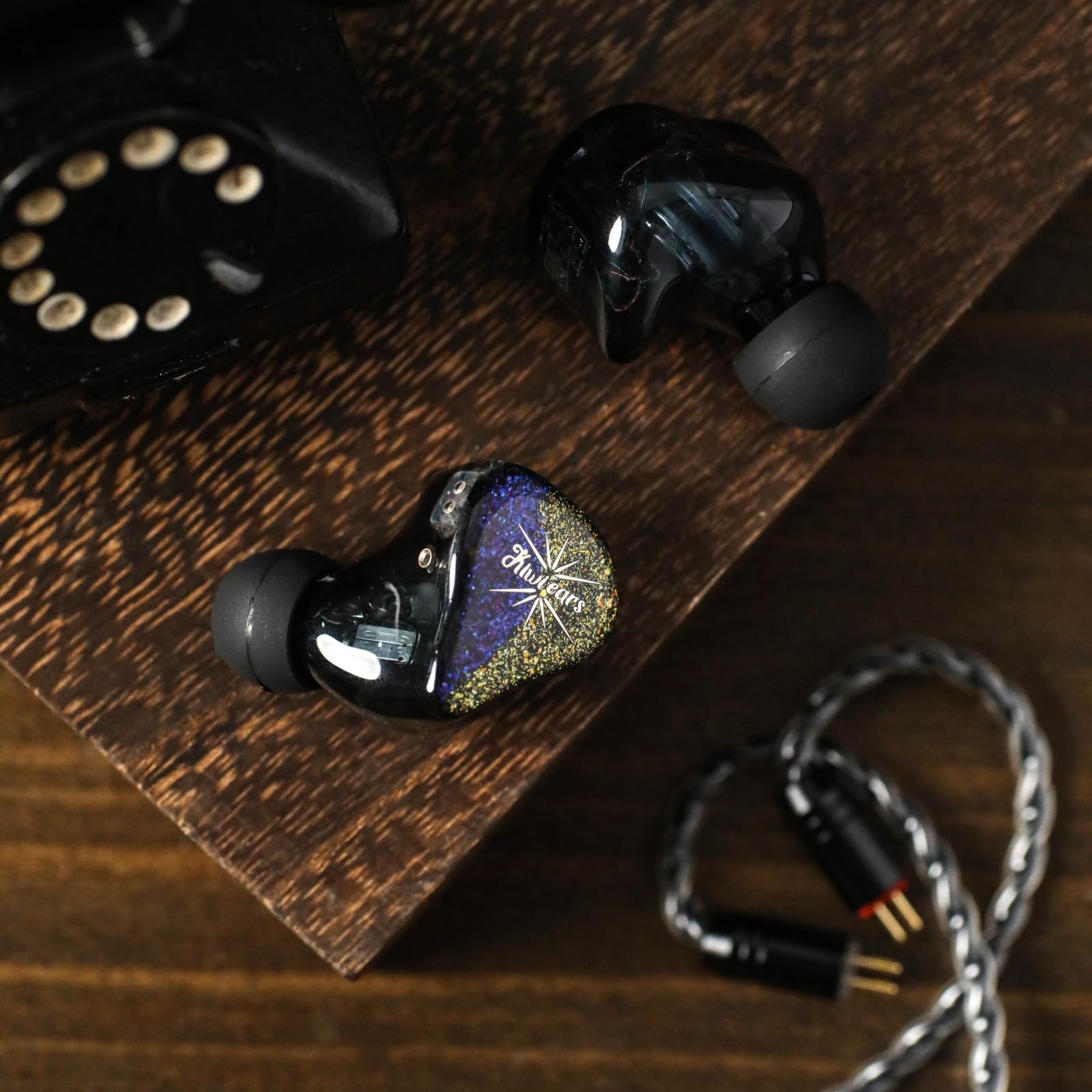 ［ほぼ未使用］　Kiwi ears Forteza black HIFIXAUDIO Fones de ouvido Kiwi Ears Forteza Monitor, fones