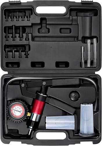 YSTOOL Bomba de vacío y presión de mano Kit de herramientas de purga de líquido de embrague de freno, cambio de aceite, juego de sangrado de líquido