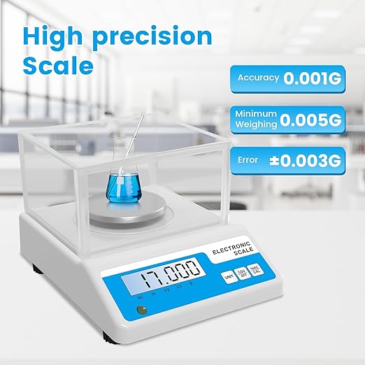 Balanza Analítica de Laboratorio 500g x 0.001g Digital Alta Precisión miniatura 3