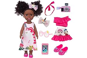 Beautiful 14.5 Inch Black Babydoll Set