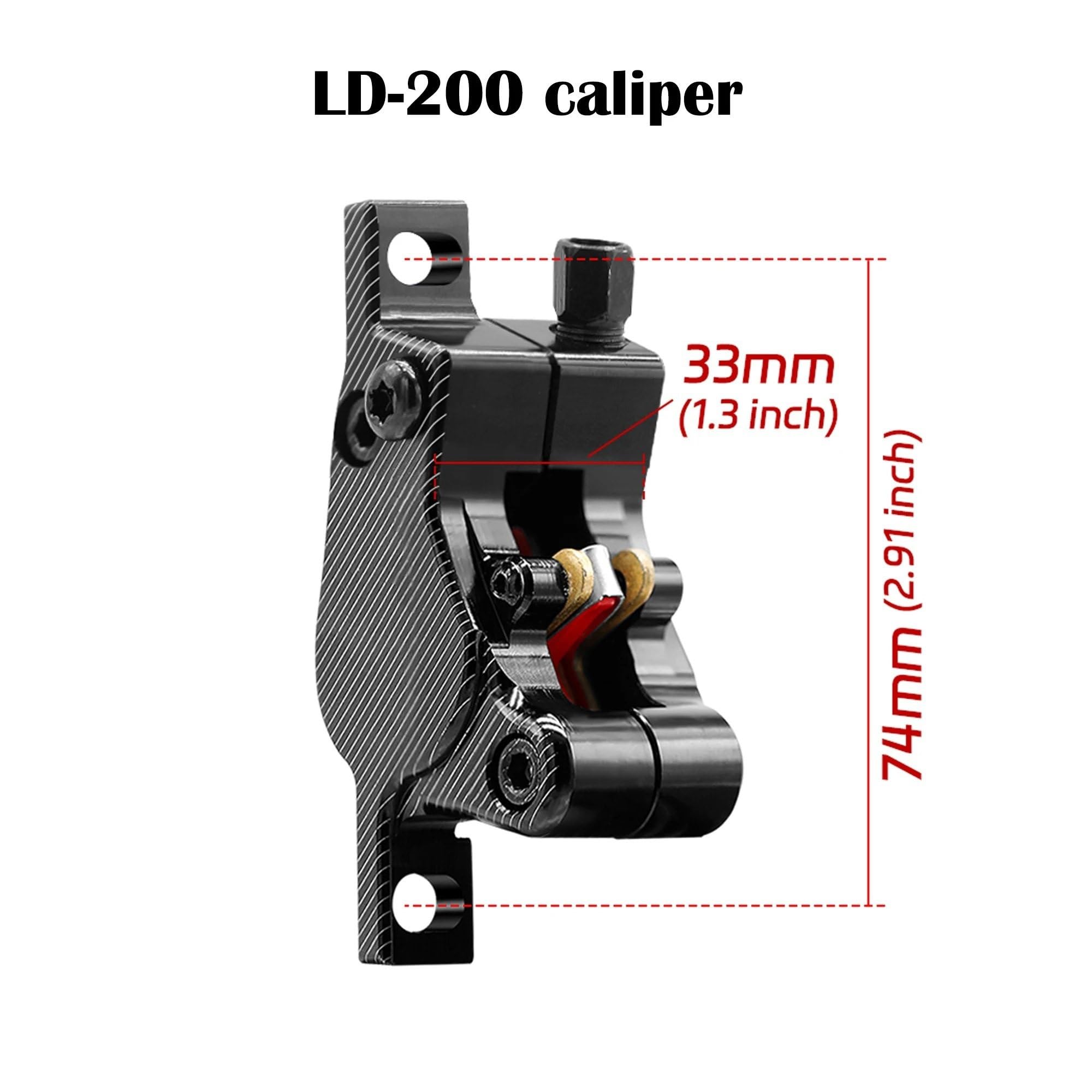 LD-200 rowerowa tarcza hydrauliczna Brkae zacisk lewy zacisk rowerowe hydrauliczne zaciski hamulcowe akcesoria rowerowe Bęben HamulACcowy Rowerowy