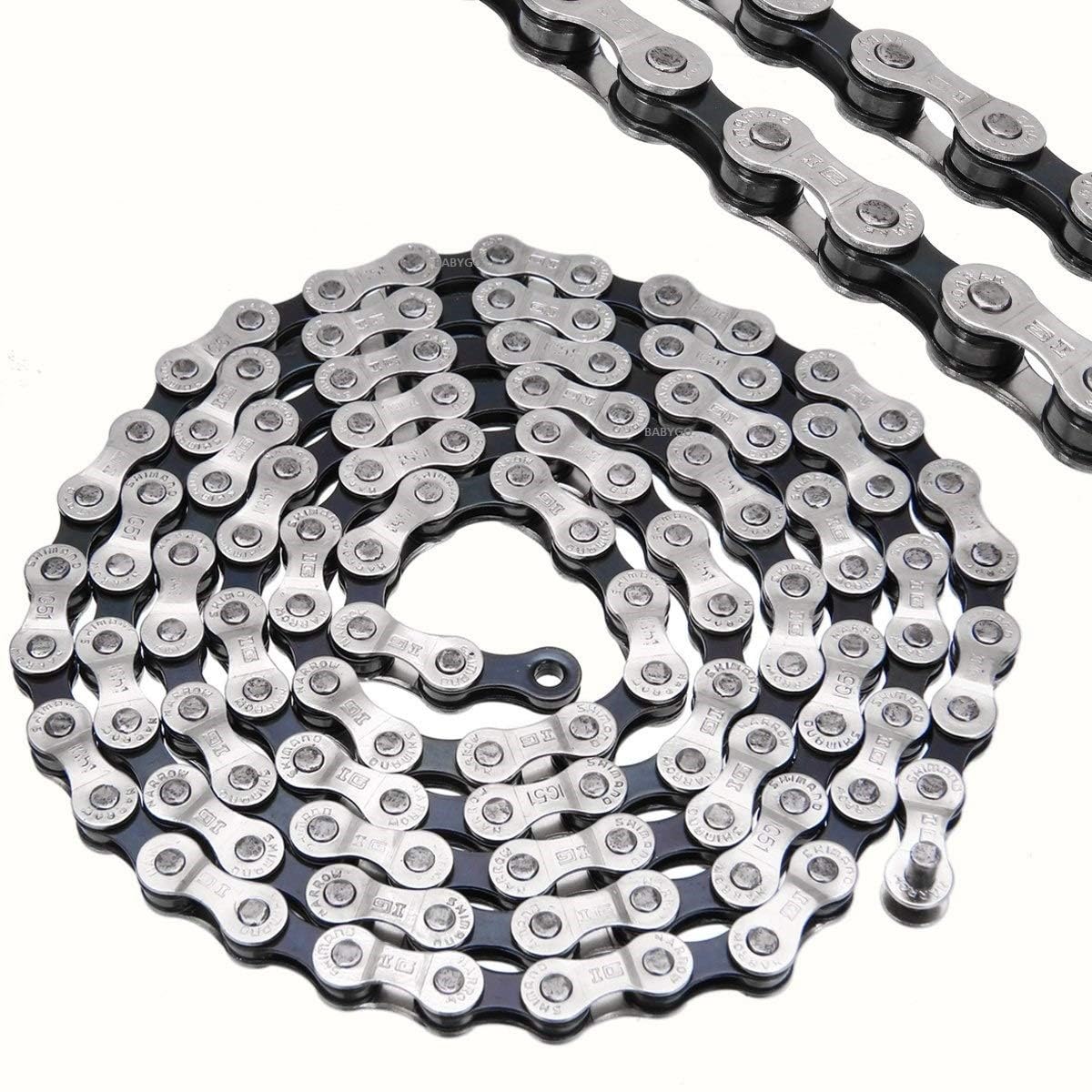 Cycle Chain - 116 Link 1/2x3x32 Inch Long Chain for All Cycles 6/7/8 Speed-image-11