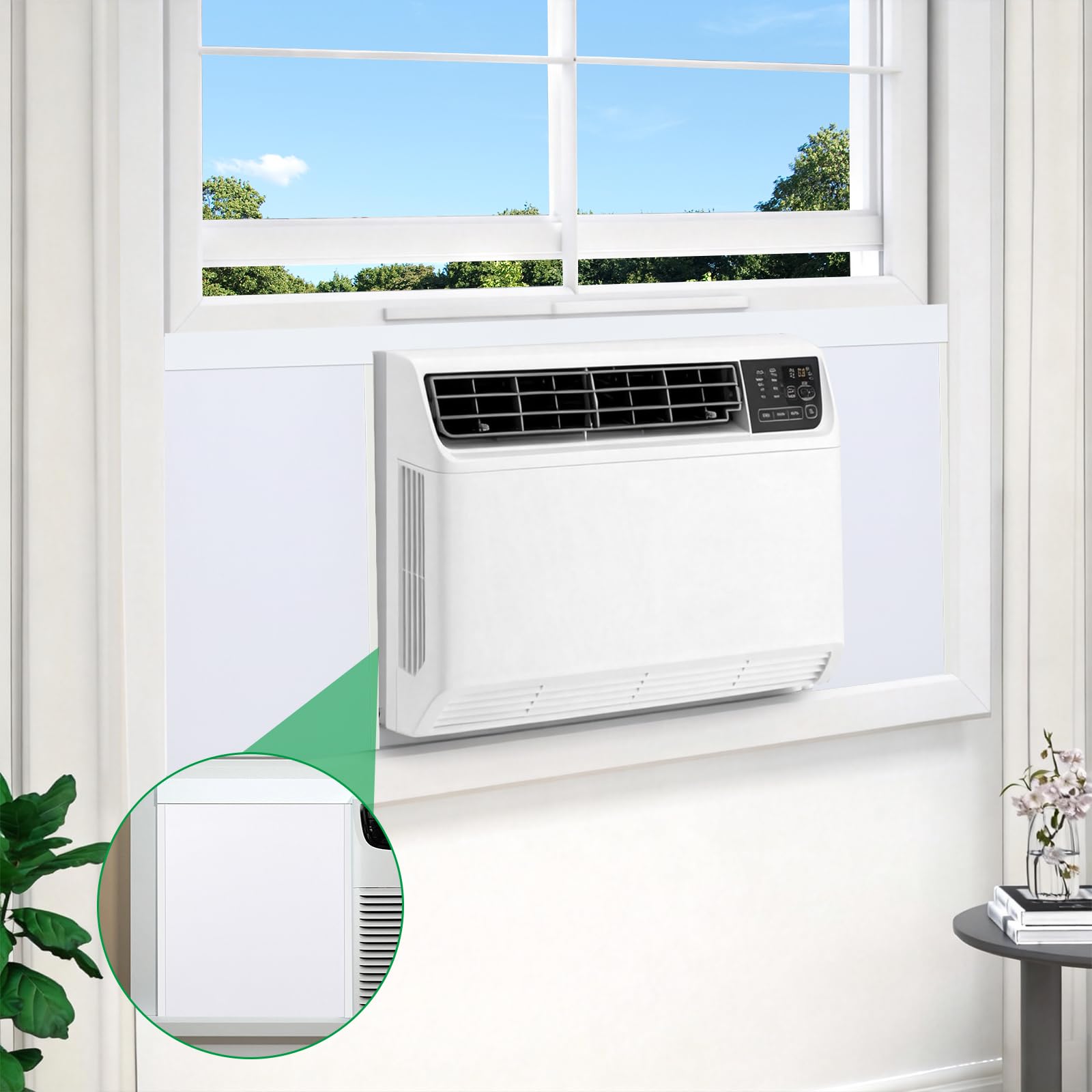 2 Piezas Panel De Espuma Aislante Lateral,Paneles De Espuma Aislante Para Aire Acondicionado De Ventana,Accesorios De Aislamiento Térmico Y Contra Corrientes De Aire Para Dormitorio,Sala de Estar