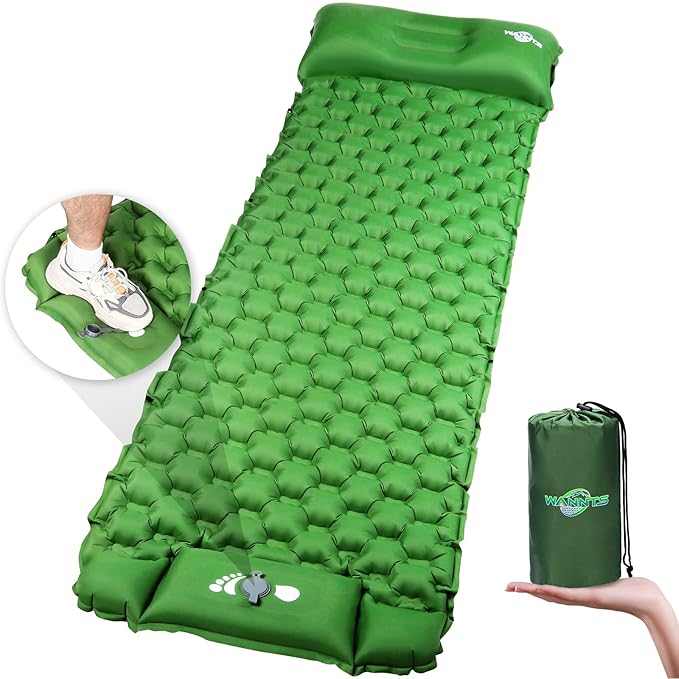 Sleeping Pad WANNTS Ultralight Inflatable Sleeping Pad for Camping