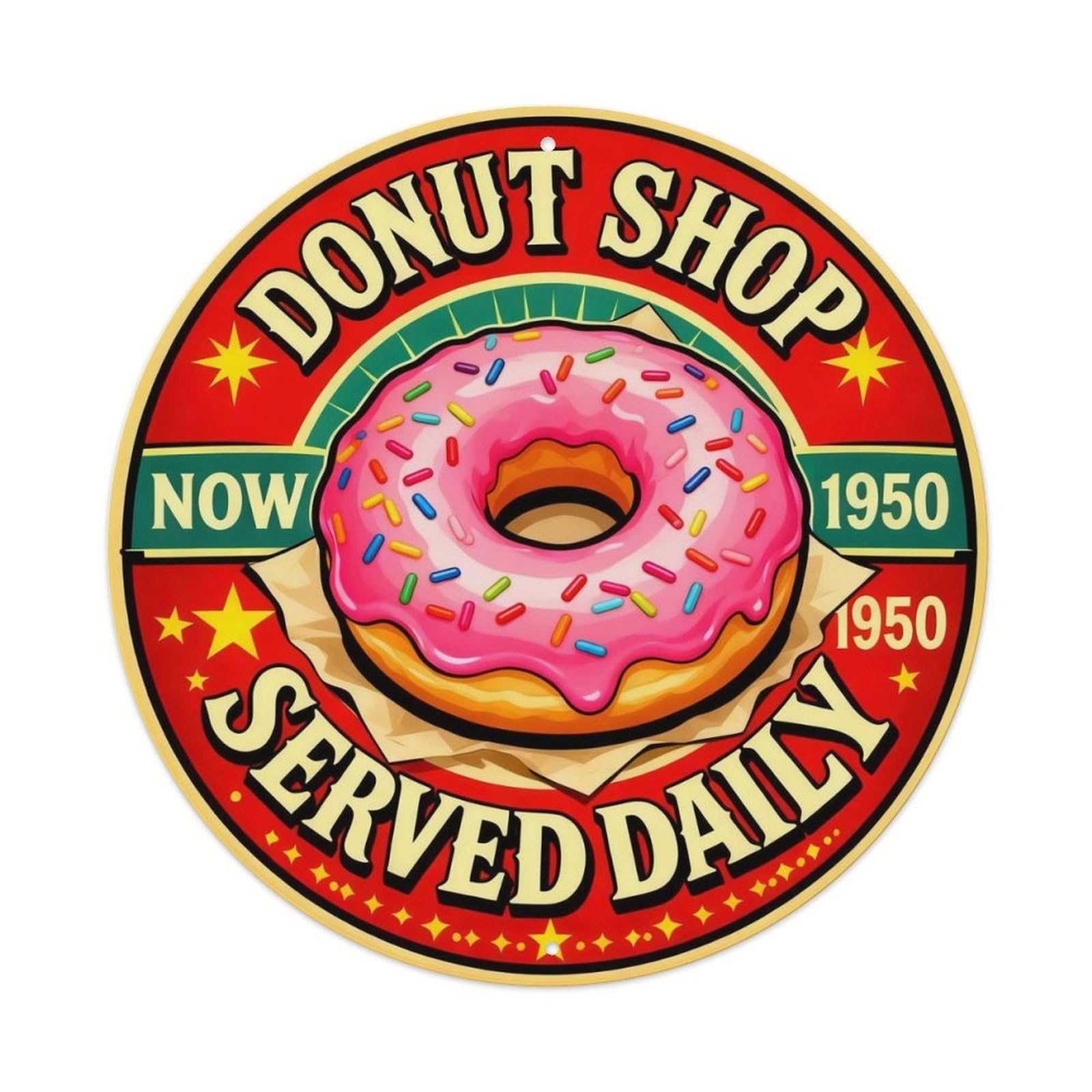 Donut Shop Bakery Sign Metal Tin Sign Plaque