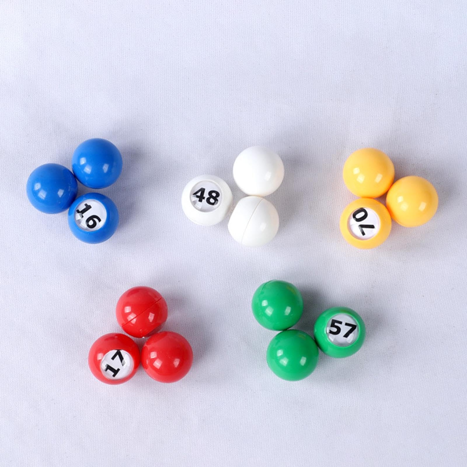 Palline da bingo, palline da lotteria, conteggio, chiamata, numeri multicolori per feste di compleanno, per macchine gioco del bingo, lotteria, multicolore, durata, festa di
