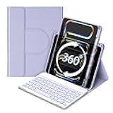 GOOJODOQ for iPad Pro 11 Inch Case with Keyboard (M4, 2024),360 Rotating Case and Magnetic Detachable Keyboard with Pencil Holder,Portrait/Landscape Modes,Auto Sleep/Wake for 11